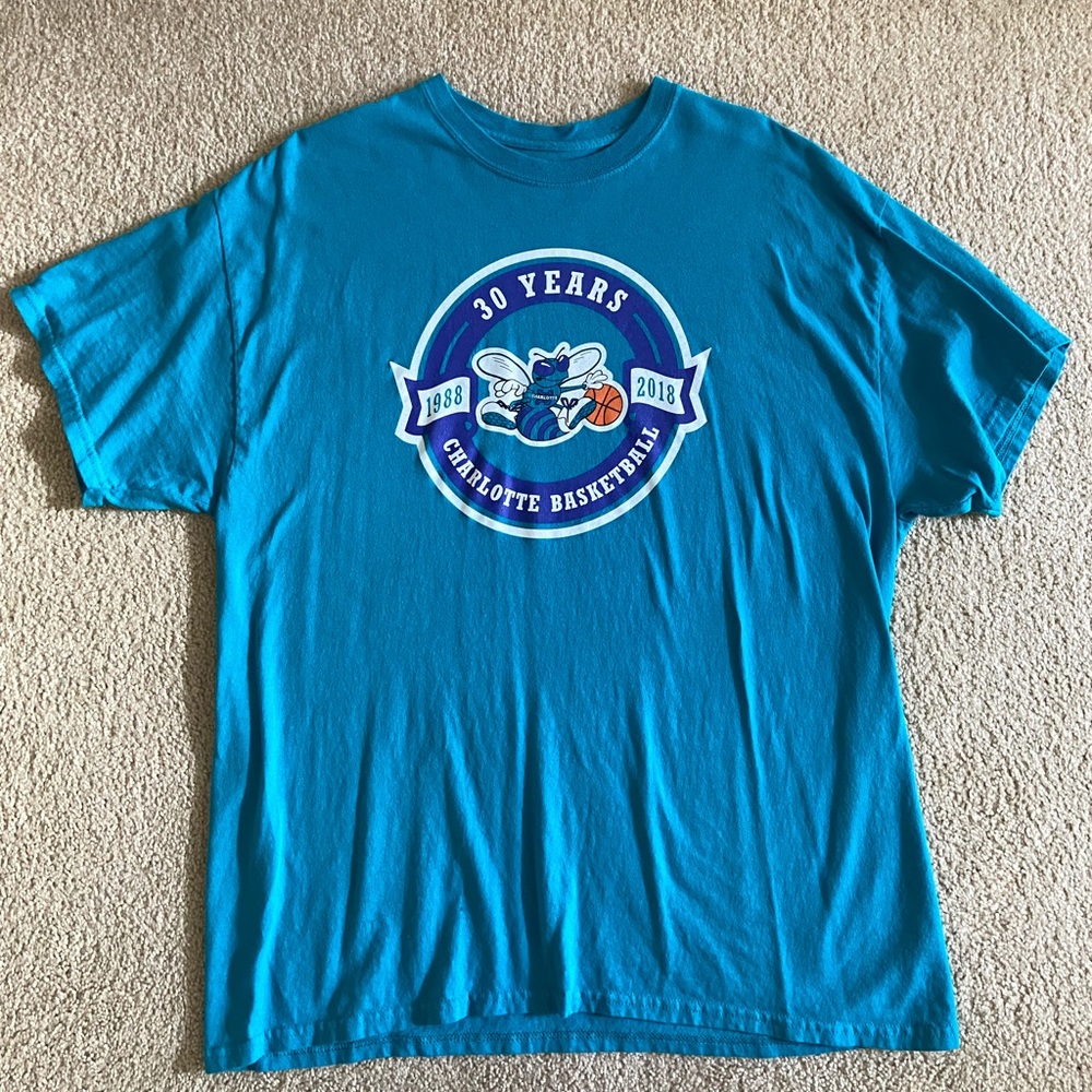 Charlotte Hornets 30 years of basketball T-shirt